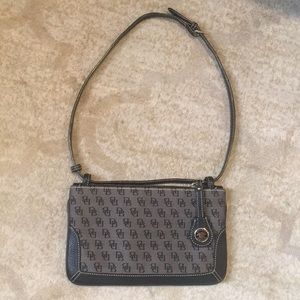 EUC Dooney and Bourke navy clutch